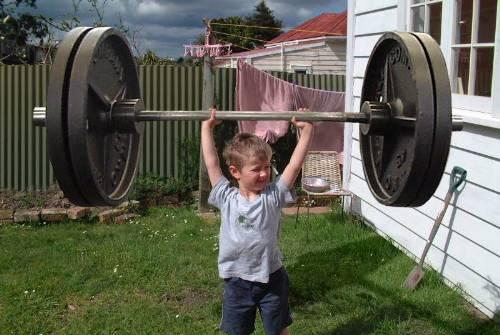 Strong kid! :)
